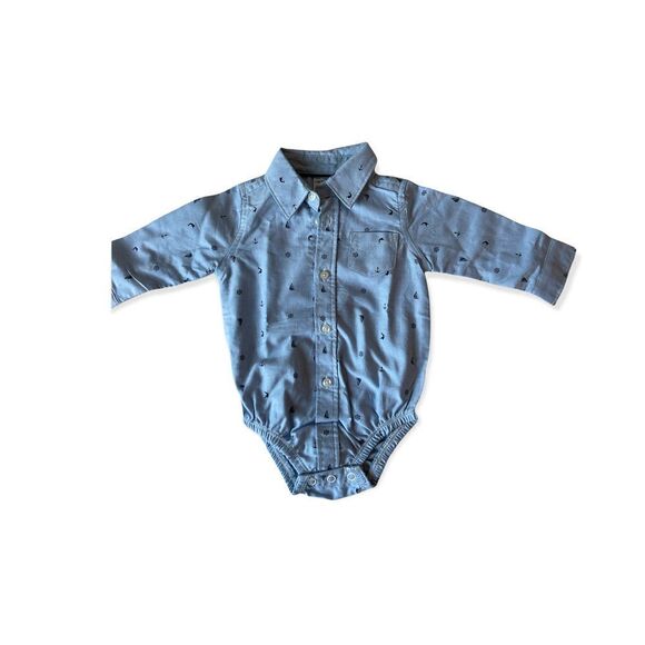 Carter's Bodysuit - Size 6 month  - Blue - Picture 1 of 3